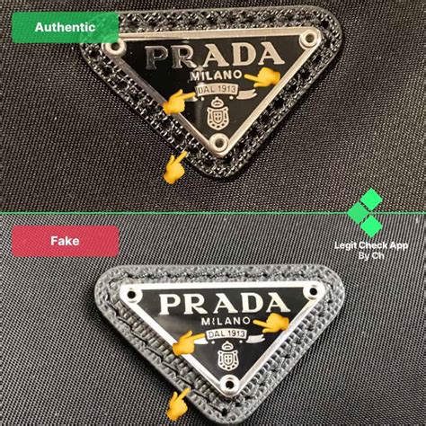 prada backpack fake vs real|vintage prada bag authentication.